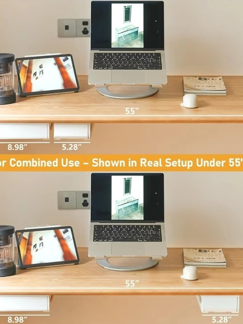 White Under-Desk Drawer Organizer Insert - White